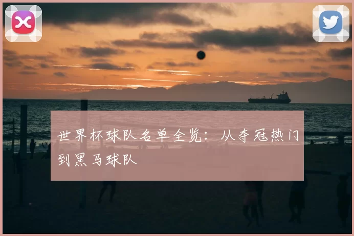 世界杯球队名单全览：从夺冠热门到黑马球队